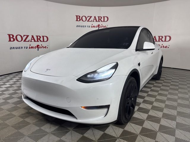 2020 White Tesla Model Y Long Range AWD SUV
