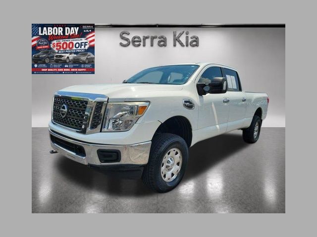 Glacier White 2018 Nissan Titan Pickup Truck  7-Speed Automatic