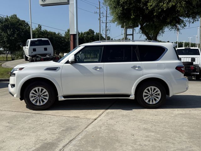 2024 Nissan Armada SV White at Texan Dodge Chrysler Jeep Ram