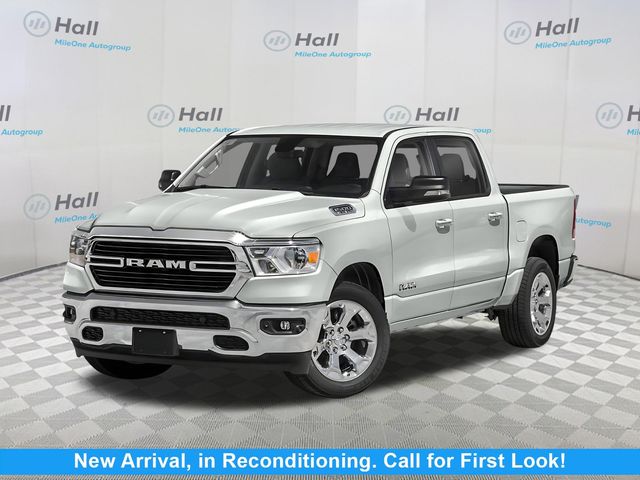 Bright White Clearcoat 2021 RAM 1500 Big Horn Crew Cab 4WD Pickup Truck Four-Wheel Drive 8-Speed Automatic