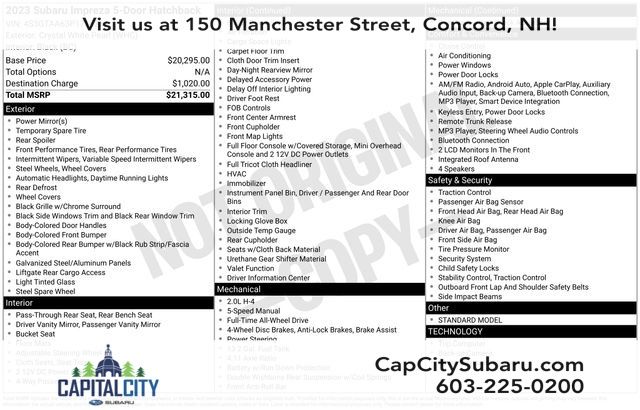 2023 Subaru Impreza Wagon AWD