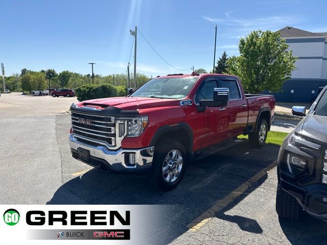 Cardinal Red 2022 GMC Sierra 3500HD SLT Crew Cab 4WD Pickup Truck Four-Wheel Drive Automatic