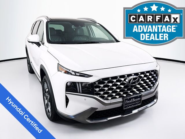 Serenity White Pearl 2023 Hyundai Santa Fe Hybrid Plug-In Limited AWD SUV / Crossover All-Wheel Drive 6-Speed Automatic