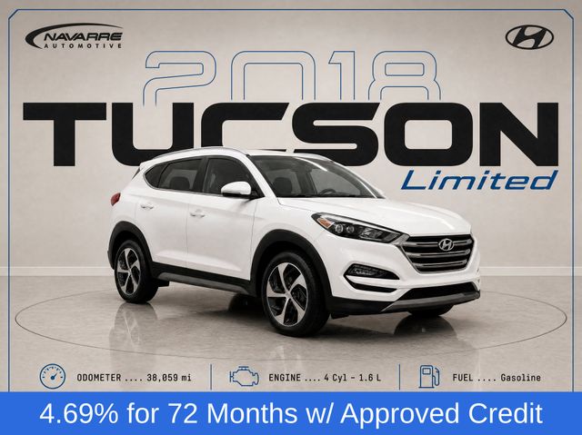 White 2018 Hyundai Tucson SUV / Crossover Front-Wheel Drive 7-Speed Automatic
