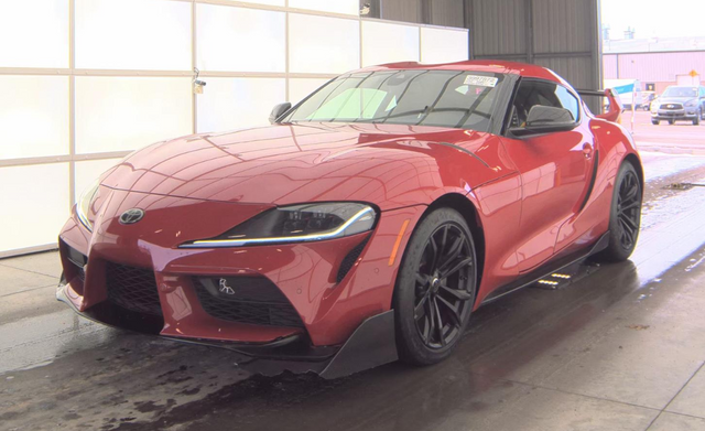 Red 2021 Toyota Supra 2.0 RWD Coupe Rear-Wheel Drive 8-Speed Automatic