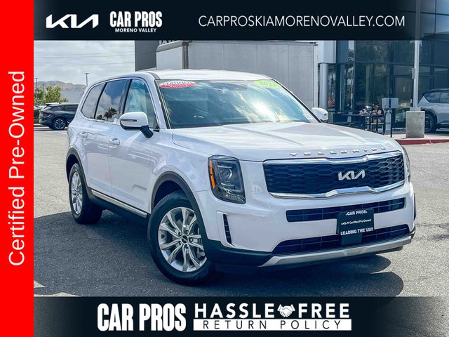 Glacial White Pearl 2022 Kia Telluride SUV / Crossover Front-Wheel Drive 8-Speed Automatic