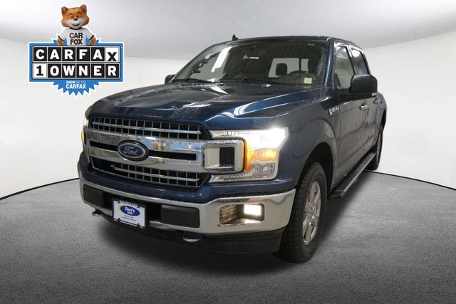 Blue 2019 Ford F-150 XLT SuperCrew 4WD Pickup Truck Four-Wheel Drive Automatic