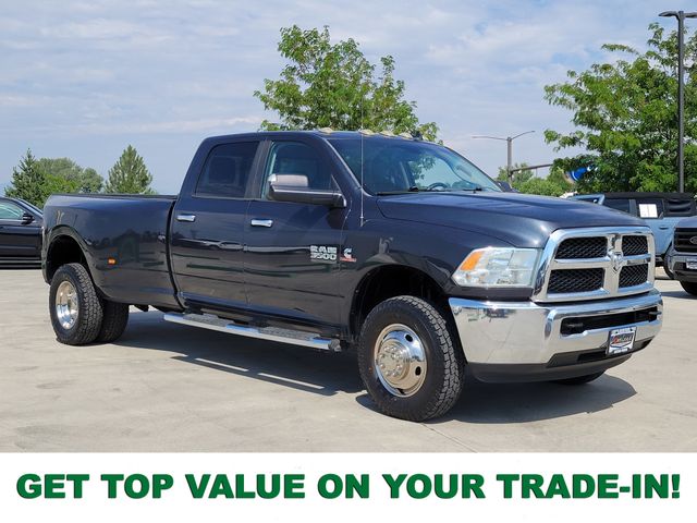 Gray (Maximum Steel Metallic Clearcoat) 2014 RAM 3500 Pickup Truck Four-Wheel Drive 6-Speed Automatic