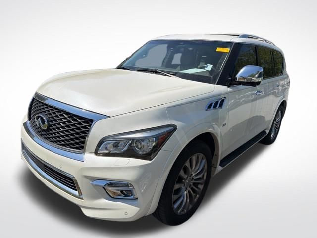 Majestic White 2017 INFINITI QX80 4WD SUV / Crossover All-Wheel Drive 7-Speed Automatic