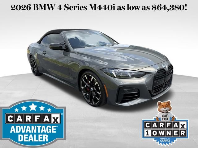 Gray Metallic 2026 BMW 4 Series Convertible Rear-Wheel Drive 8-Speed Automatic