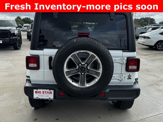 2020 Jeep Wrangler Unlimited Sahara White/off-white at DeMontrond Auto Country