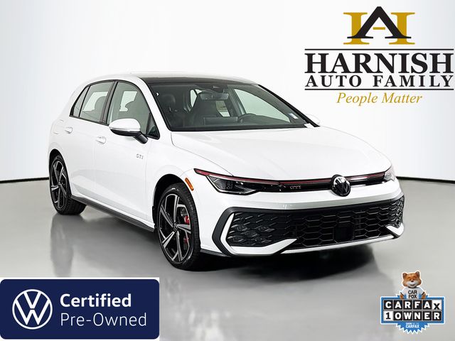 White 2025 Volkswagen Golf GTI Hatchback Front-Wheel Drive 7-Speed Dual Clutch
