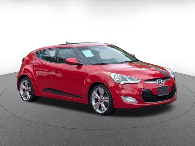 Boston Red Metallic 2015 Hyundai Veloster Coupe Front-Wheel Drive 6-Speed Dual Clutch