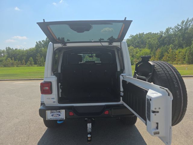 Used 2023 Bright White Clearcoat Jeep Sahara 4xe image 13