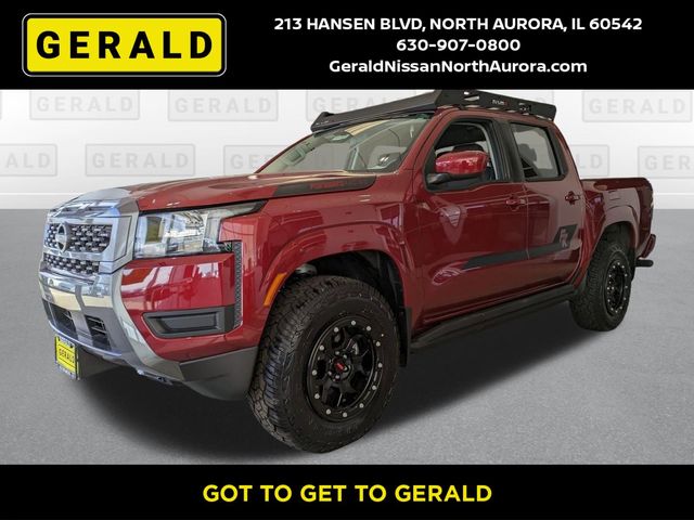 Cardinal Red Metallic Tricoat 2025 Nissan Frontier Pickup Truck 9-Speed Automatic Overdrive