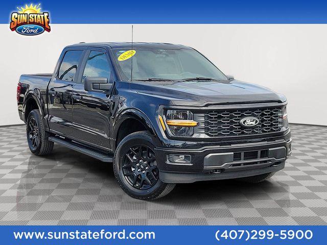 Agate Black Metallic 2025 Ford F-150 STX 4dr SuperCrew 4WD Pickup Truck Four-Wheel Drive Automatic
