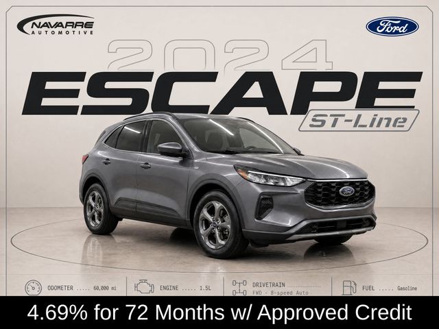 Gray Metallic 2024 Ford Escape SUV / Crossover Front-Wheel Drive 8-Speed Automatic