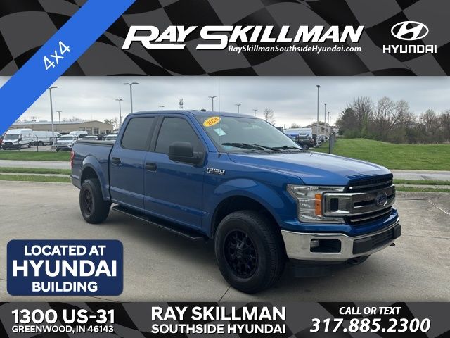 Lightning Blue 2018 Ford F-150 XLT SuperCrew 4WD Pickup Truck Four-Wheel Drive Automatic