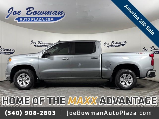 Sterling Gray Metallic 2024 Chevrolet Silverado 1500 Pickup Truck Four-Wheel Drive 10-Speed Automatic
