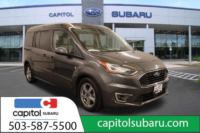 Gray (Magnetic) 2019 Ford Transit Connect Wagon Titanium LWB FWD with Rear Liftgate Van Front-Wheel Drive 8-Speed Automatic