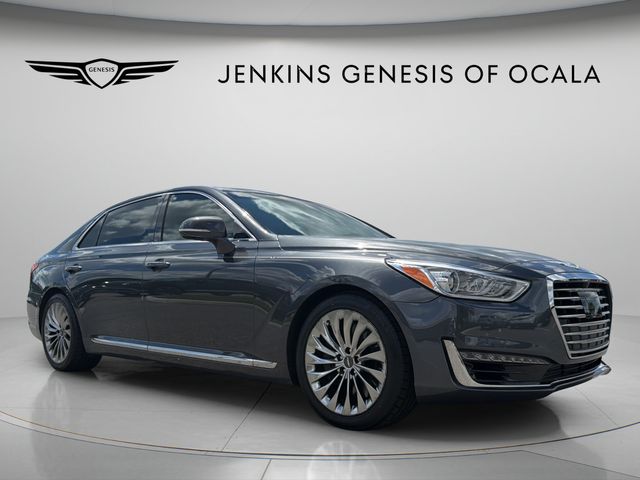 Gray 2019 Genesis G90 Sedan Rear-Wheel Drive 8-Speed Automatic