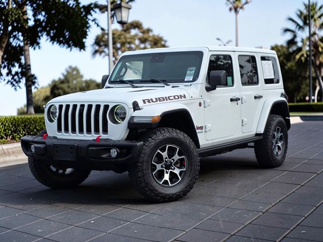 Bright White Clearcoat 2021 Jeep Wrangler Unlimited Rubicon 4WD SUV / Crossover Four-Wheel Drive 8-Speed Automatic