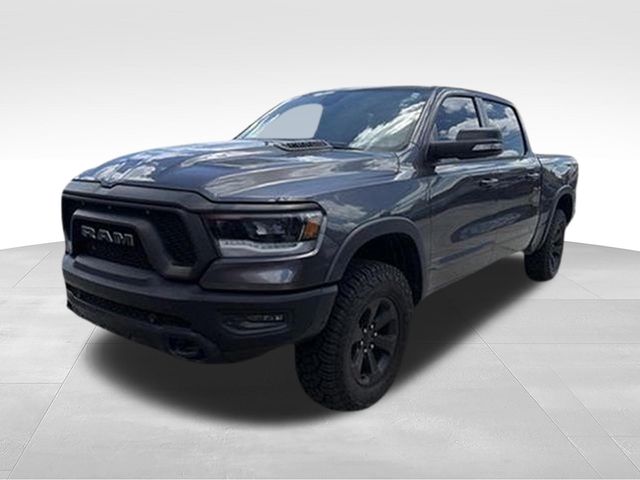 Gray (Granite Crystal Metallic Clearcoat) 2019 RAM 1500 Pickup Truck Four-Wheel Drive 8-Speed Automatic