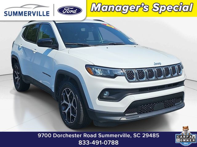 Bright White Clearcoat 2024 Jeep Compass SUV / Crossover Four-Wheel Drive 8-Speed Automatic