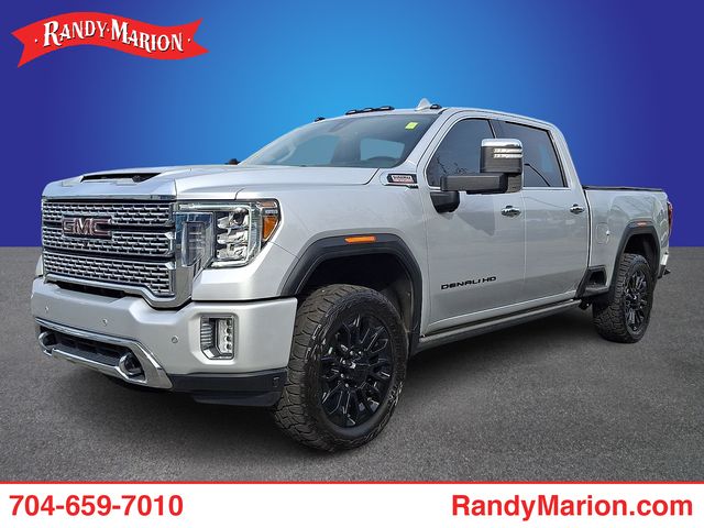 Quicksilver Metallic 2021 GMC Sierra 2500HD Denali Crew Cab 4WD Pickup Truck Four-Wheel Drive Automatic