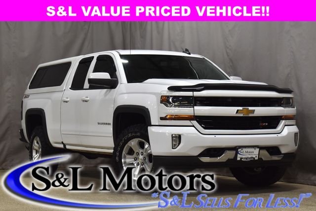 Summit White 2016 Chevrolet Silverado 1500 LT Double Cab 4WD Pickup Truck Four-Wheel Drive 6-Speed Automatic Overdrive