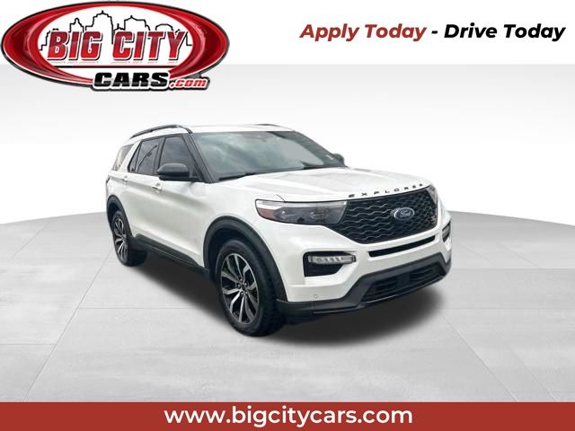White 2020 Ford Explorer ST AWD SUV / Crossover All-Wheel Drive Automatic