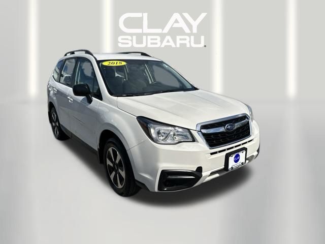 Crystal White Pearl 2018 Subaru Forester SUV / Crossover All-Wheel Drive Continuously Variable Transmission