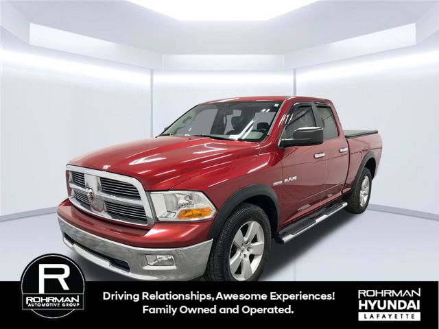 Inferno Red Crystal Pearlcoat 2010 Dodge RAM 1500 Pickup Truck Four-Wheel Drive 5-Speed Automatic