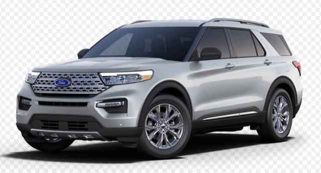Iconic Silver Metallic 2023 Ford Explorer Limited AWD SUV / Crossover All-Wheel Drive Automatic