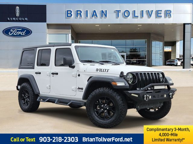 Bright White Clearcoat 2020 Jeep Wrangler Unlimited Willys 4WD SUV / Crossover Four-Wheel Drive 8-Speed Automatic