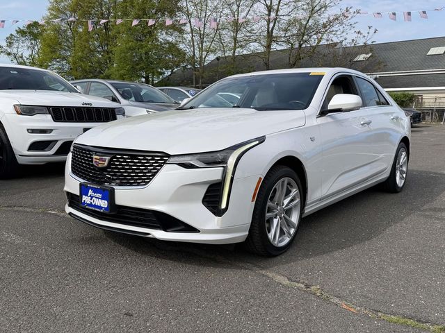Crystal White 2023 Cadillac CT4 Luxury AWD Sedan All-Wheel Drive 8-Speed Automatic