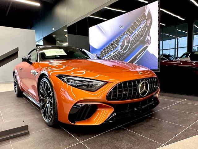 Orange 2026 Mercedes-Benz SL-Class AMG SL 55 4MATIC Convertible All-Wheel Drive 9-Speed Automatic