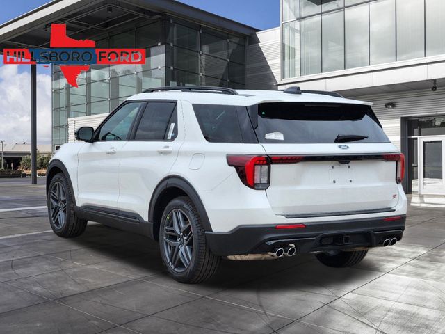 2025 Star White Metallic Tri-Coat Ford Explorer ST 4X4 SUV