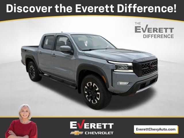 Boulder Gray Pearl 2024 Nissan Frontier PRO-4X Crew Cab 4WD Pickup Truck Four-Wheel Drive Automatic