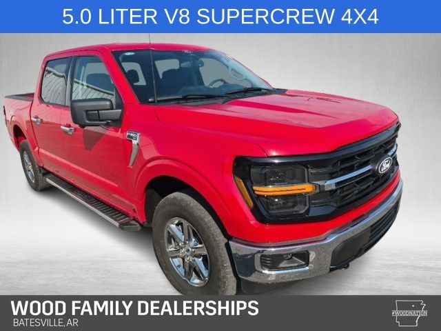 Vermillion Red 2024 Ford F-150 Pickup Truck Four-Wheel Drive Automatic