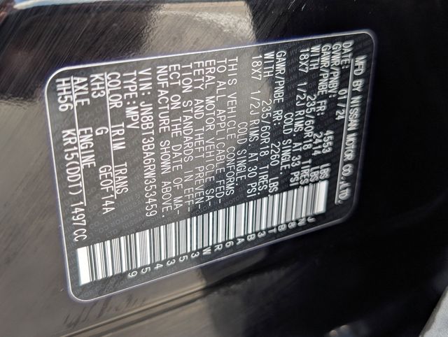 Used 2024 Black Nissan SV image 31