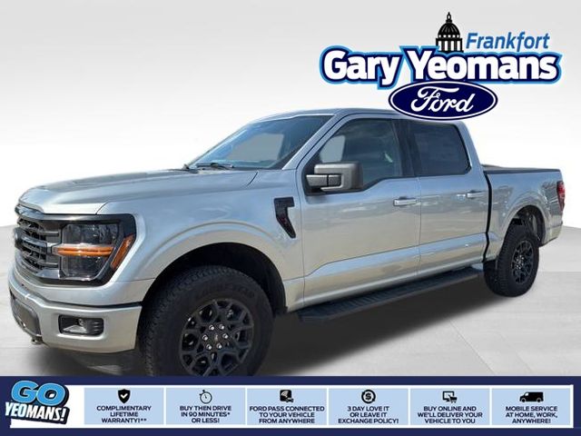 Iconic Silver Metallic 2025 Ford F-150 XLT SuperCrew 4WD Pickup Truck Four-Wheel Drive Automatic