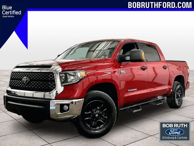 Barcelona Red Metallic 2021 Toyota Tundra SR5 CrewMax 4WD Pickup Truck Four-Wheel Drive 6-Speed Automatic