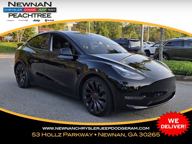 Black 2025 Tesla Model Y Performance AWD SUV / Crossover All-Wheel Drive 1-Speed Automatic