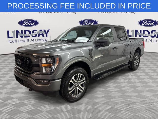 Gray Metallic 2023 Ford F-150 XL SuperCrew 4WD Pickup Truck Four-Wheel Drive Automatic
