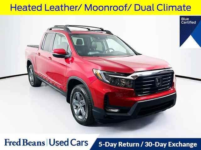 Radiant Red Metallic II 2022 Honda Ridgeline Pickup Truck All-Wheel Drive 9-Speed Automatic