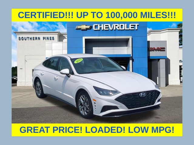 Serenity White 2023 Hyundai Sonata Sedan Front-Wheel Drive 8-Speed Automatic