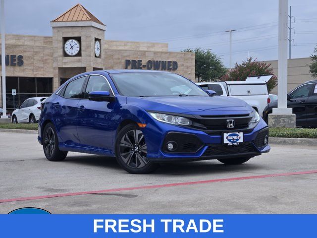 Blue 2017 Honda Civic Hatchback Hatchback Front-Wheel Drive Continuously Variable Transmission
