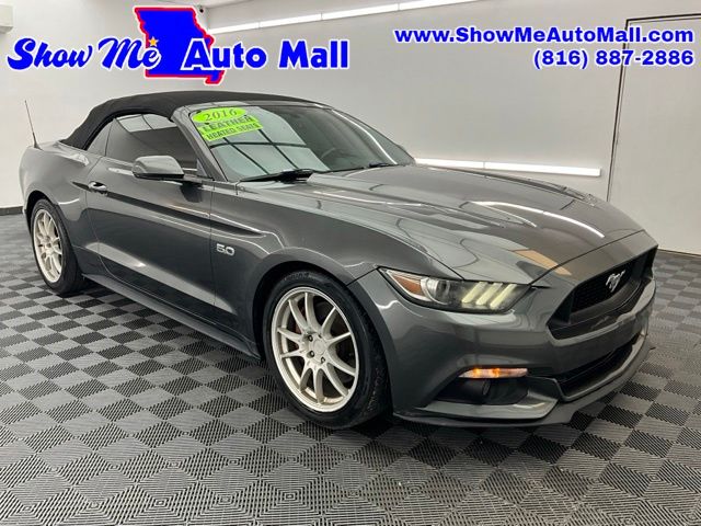Gray (Magnetic) 2016 Ford Mustang Convertible Rear-Wheel Drive 6-Speed Automatic