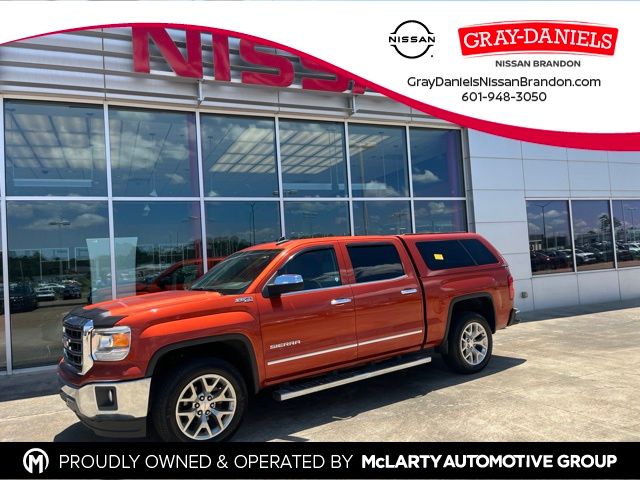 Cayenne Metallic 2015 GMC Sierra 1500 SLT Crew Cab 4WD Pickup Truck Four-Wheel Drive 6-Speed Automatic Overdrive